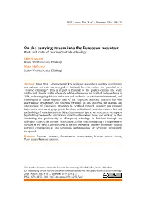 On the Carrying Stream Into the European Mountain Roots and Routes of Creative (Scottish) Ethnology