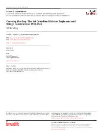 The 1St Canadian Division Engineers and Bridge Construction 1939-1945 Bill Rawling