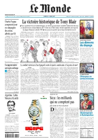 LE MONDE/PAGES&lt;UNE&gt;