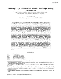 Mapping CO2 Concentrations Within a Spaceflight Analog Environment Tristan C