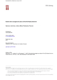 Danish Risk Management Plans of the EU Floods Directive