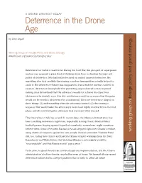 Deterrence in the Drone