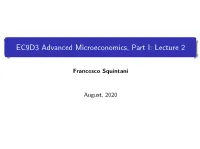 EC9D3 Advanced Microeconomics, Part I: Lecture 2