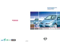 Environmental and Social Report Year Ended March 31, 2002
