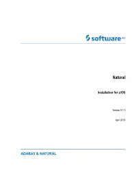 Installation for Z/OS