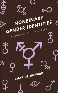 Nonbinary Gender Identities