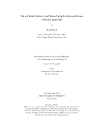 On Excluded Minors and Biased Graph Representations of Frame Matroids
