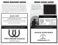 Rodeo Program 2021 Final 2.Pdf