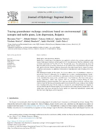 Tracing Groundwater Recharge Conditions Based on Environmental