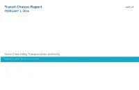 Transit Choices Report Attachment B FEBRUARY 3, 2016