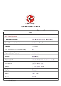 Yearly Status Report - 2018-2019