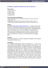 EIT-MESHER – Segmented FEM Mesh Generation and Refinement
