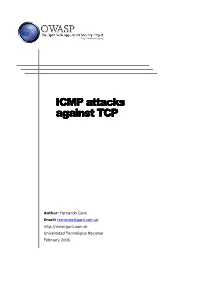 ICMP Attacks Against TCP