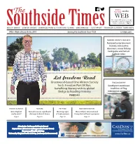 June 20-26, 2019 Serving the Southside Since 1928 Ss-Times.Com