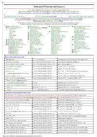 Mathematical Constants and Sequences