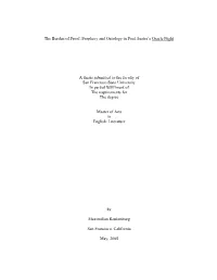 Prophecy and Ontology in Paul Auster's Oracle