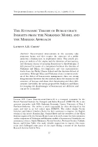The Economic Theory of Bureaucracy: Insights from the Niskanian Model and the Misesian Approach
