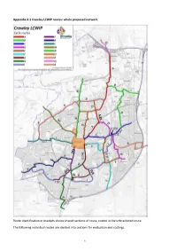 Appendix 4.1 Crawley LCWIP Routes: Whole Proposed Network