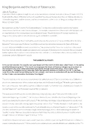 King Benjamin and the Feast of Tabernacles