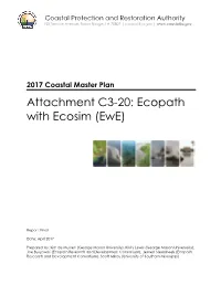 Attachment C3-20: Ecopath with Ecosim (Ewe)