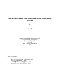 Finding the Strength to Heal After Campus Unwanted Sexual Experiences: a Journey of Identity and Strength