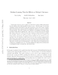 Machine-Learning Tests for Effects on Multiple Outcomes