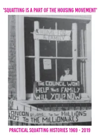 'Squatting Is a Part of the Housing Movement'