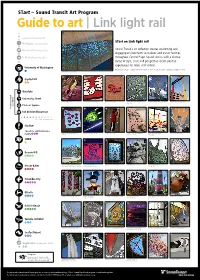Start – Sound Transit Art Program Guide to Art | Link Light Rail A