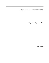 Superset Documentation