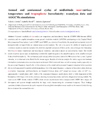 Annual and Semiannual Cycles of Midlatitude Near-Surface