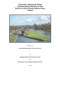 Character Appraisal Study and Boundary Review of the Factory Locks Conservation Area, Tipton