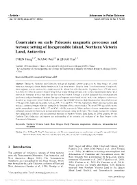 Constraints on Early Paleozoic Magmatic Processes and Tectonic Setting of Inexpressible Island, Northern Victoria Land, Antarctica