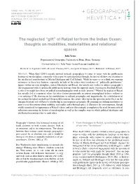 “Gift” of Ratzel For/From the Indian Ocean: Thoughts on Mobilities, Materialities and Relational Spaces