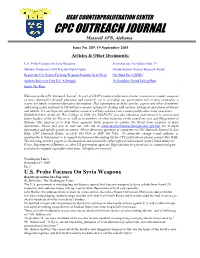 USAF Counterproliferation Center CPC