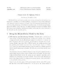 1 Bring the Black-Scholes Model to the Data