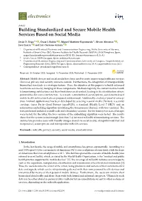 Building Standardized and Secure Mobile Health Services Based on Social Media