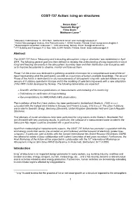 COST-727 Action: Icing on Structures