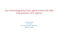 Gas-Chromatography/Mass Spectrometry (GC-MS) Interpretation of EI Spectra