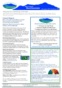 Keeping the Community Informed Council Snippets +