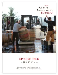 Diverse Reds — Spring 2016 —