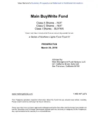 Main Buywrite Fund