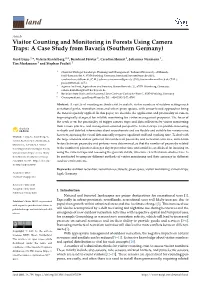 Visitor Counting and Monitoring in Forests Using Camera Traps: a Case Study from Bavaria (Southern Germany)