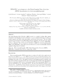 BIDS-EEG: an Extension to the Brain Imaging Data Structure (BIDS) Specification for Electroencephalography