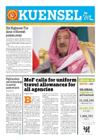 Mof Calls for Uniform Travel Allowances for All Agencies