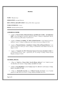 Page 1 of 3 PROFILE NAME: Hanzala Awais DESIGNATION