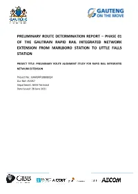 Preliminary Route Determination Report for Phase 1 of the GRRIN