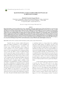 Spatial Distribution of Annual Rainfall in Himachal Pradesh and Its Implication in Farming
