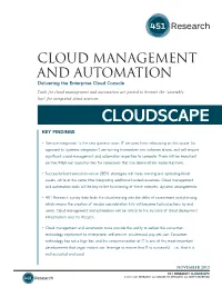 Cloud Management & Automation: Vmware, Inc