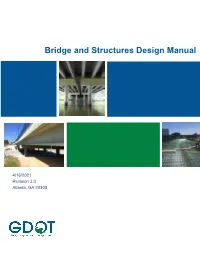 GDOT Bridge and Structures Design Manual