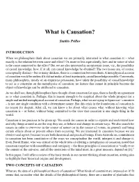 What Is Causation?